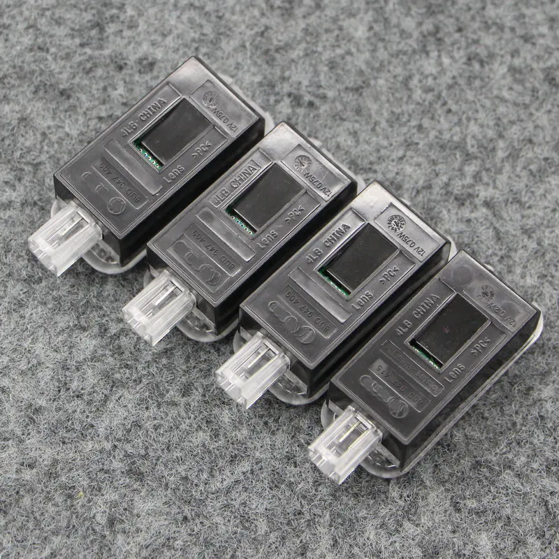 4 шт. лампа для ног Audi-i A4L A6L Q5 Q3 Q7 A8 A5 внутреннего освещения светодиодная сиденья 80D