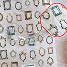 Новинка Гравировка цветов 5D наклейка для ногтей рельефная фоторамка для ногтей тонкая прозрачная рельефная наклейка для ногтей в стиле ретро