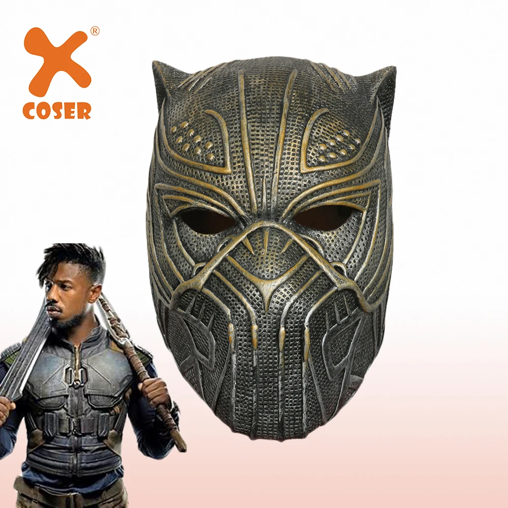 XCOSER Черная пантера Эрика киллмонгер маска фильм косплей реквизит Хэллоуин