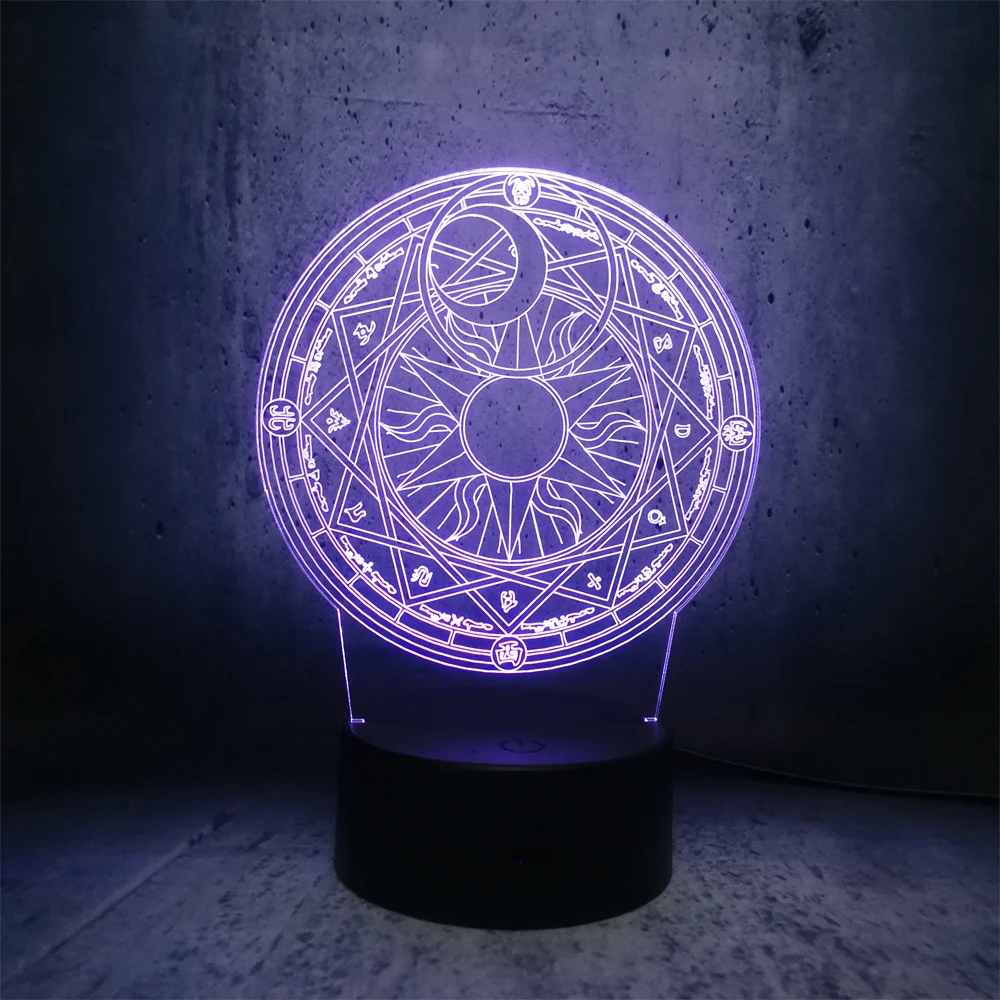 Волшебный набор для девочек 3d лампа USB разноцветный Ночной светильник