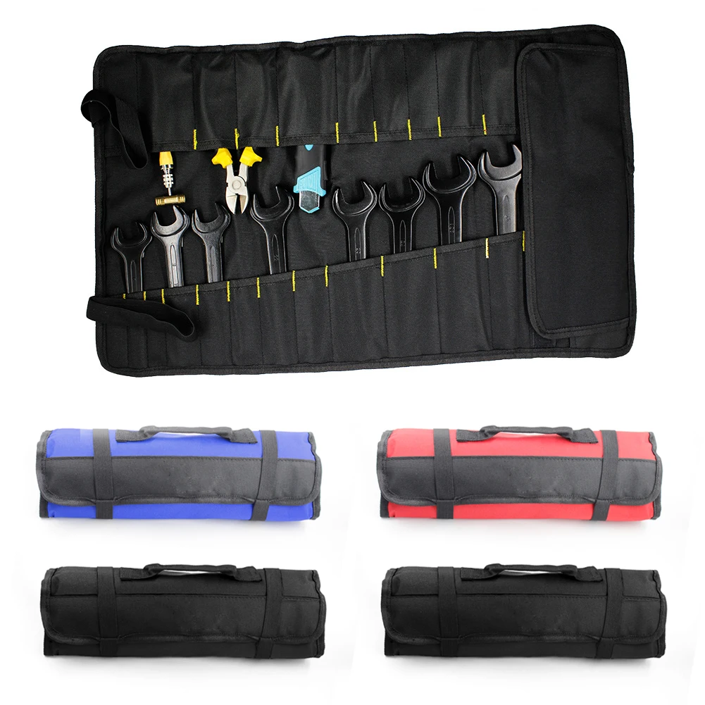 

Multifunction Folding Wrench Bag Tool Roll Storage Pocket Tools Pouch Portable Case Organizer Holder Tool Roll-up Bag