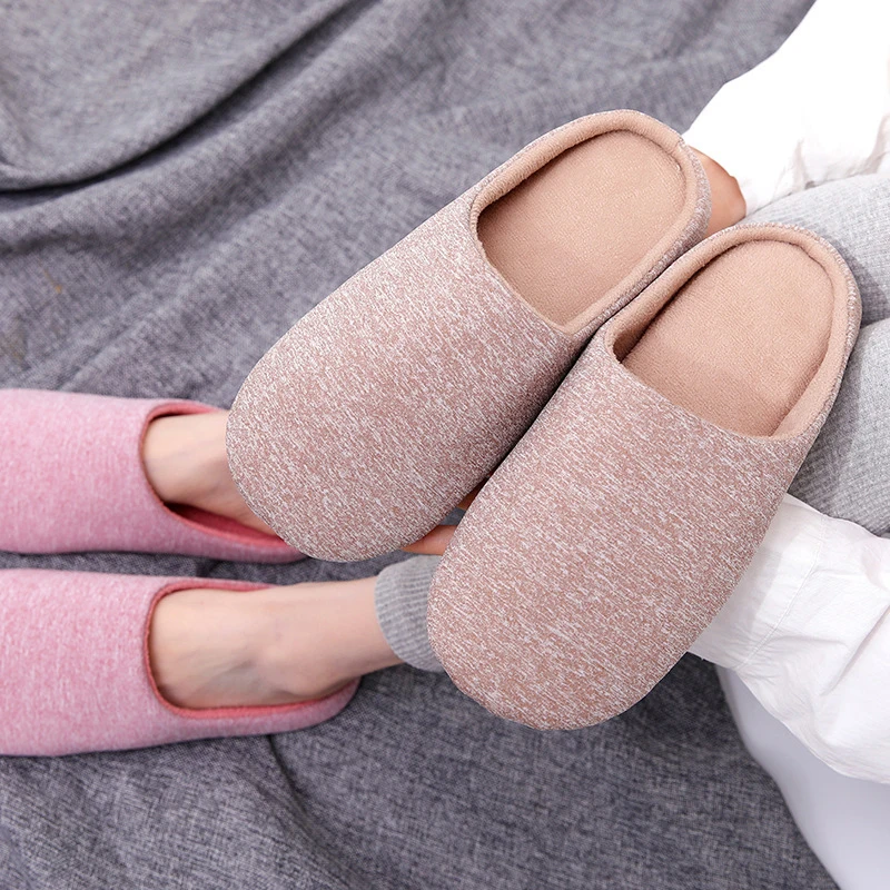 

2021 Winter Indoor Women Slippers House Plush Soft Cotton Slippers Non-slip Floor Shoes Home Slippers Women Slides For