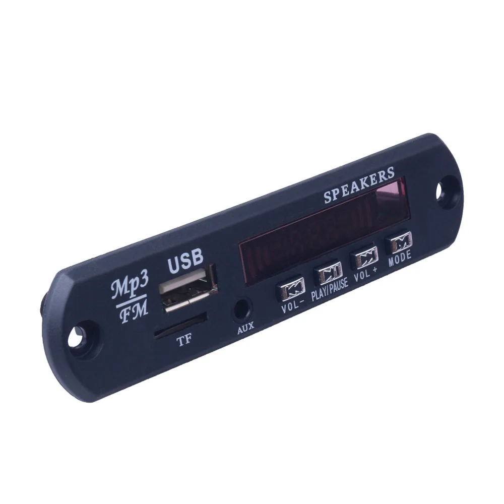 Плата автомобильного декодера MP3 WMA совместимая с Bluetooth 5 В 12 mp3-плеер FM-радио TF USB 3