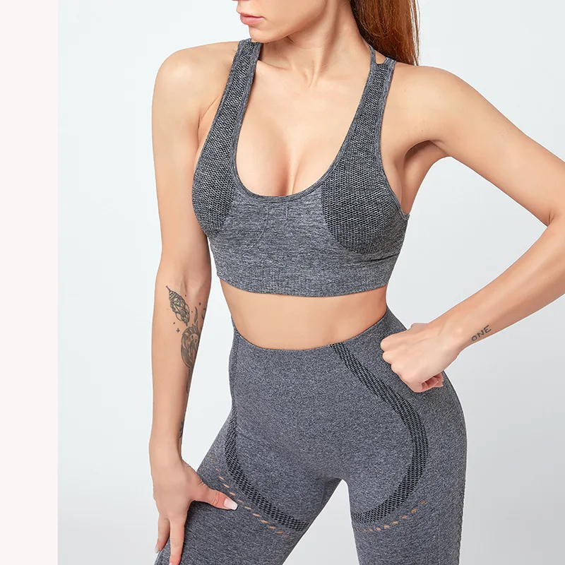 

2021 Fitness exercise suit peach hip lifting sportswear Yoga running shorts fitness bra women gym clothes Seamless Yoga suit