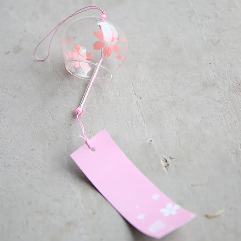 Стеклянный ветровой Колокольчик для подарка подруге диаметром 7 х6 см 100 дюйма