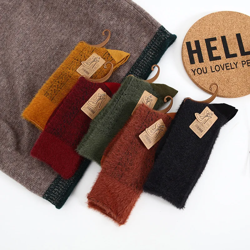 10pairs/set Thick Cotton Socks Ladies Women's Socks Wool Side Socks Japanese Style Female Autumn Socks Manufacturer Wholesale