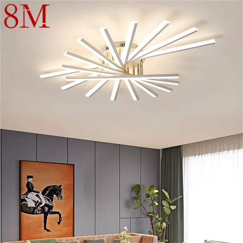 

8M Nordic Ceiling Lights Contemporary Creative Lamps LED Home Fixtures For Living Dinning Room