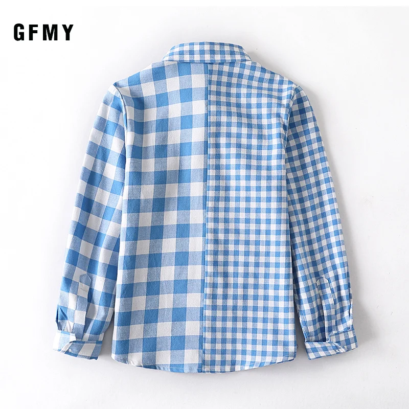 Лидер продаж новые детские рубашки GFMY для мальчиков модные классические
