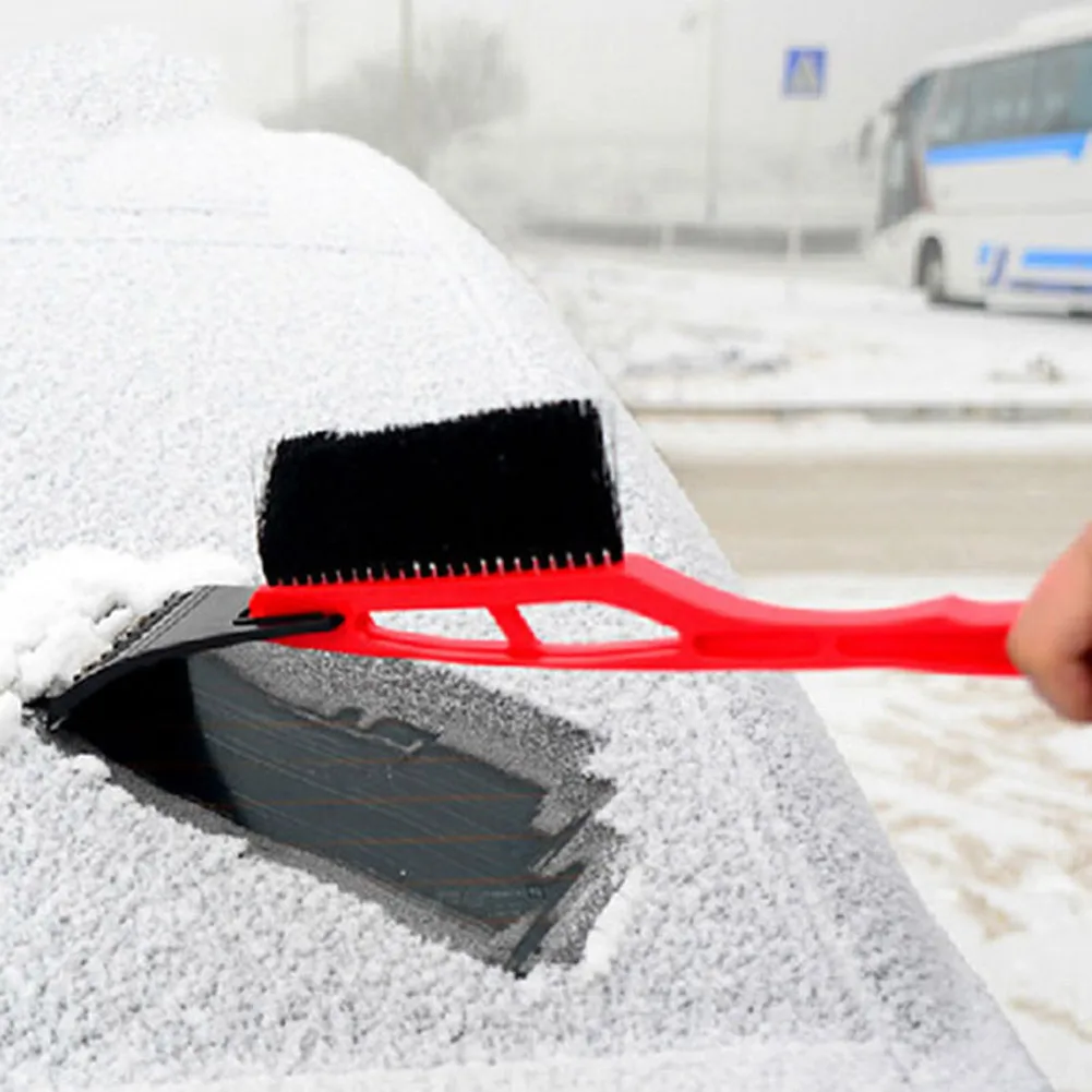 

2 In 1 Ice Scraper Windshield Motorcycle Ice Breaker Tool Clean Snow Remover Winter Goods Brush For Glass Scraper Window