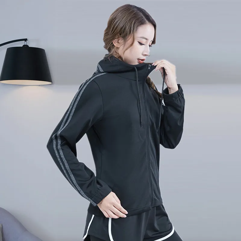 2021 спортивные беговые куртки женские толстовки на молнии для спортзала йоги