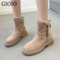 gioio winter boots women shoes fur plush warm snow boots womens casual shoes comfort boots female waterproof ladies shoes plus