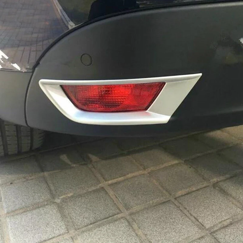 Хромированная задняя противотуманная фара из АБС-пластика наклейка на крышку