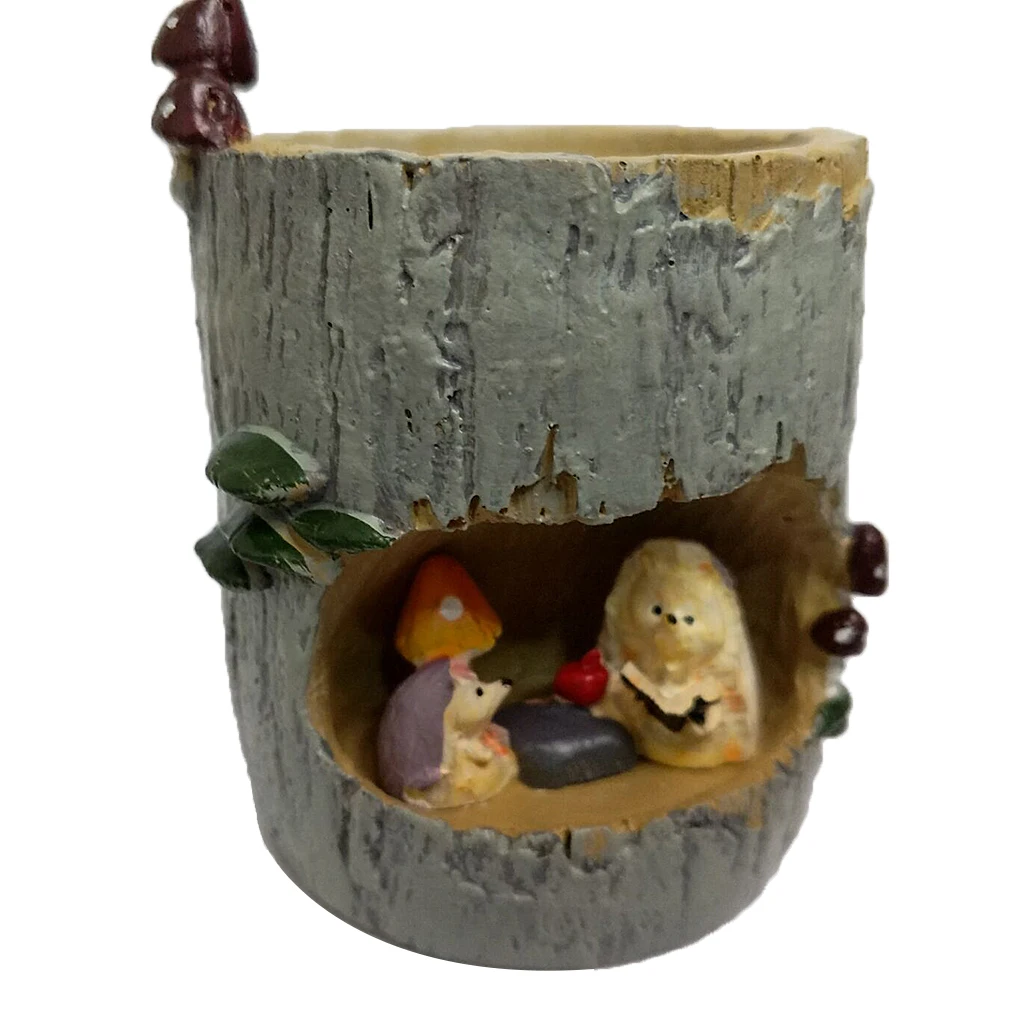 Mini Flower Pot Cute Hedgehog Succulent Figurines Planter for Home Table Decor Garden Decoration Gift Flowerpot | Дом и сад