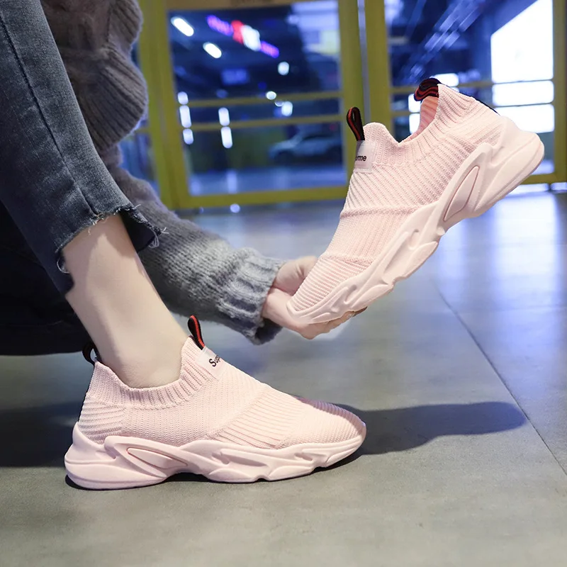 

2020 New Style Breathable Athletic Shoes Women's Versatile Students Running Shoes Women Flat Shoes Casual Shoes 0321