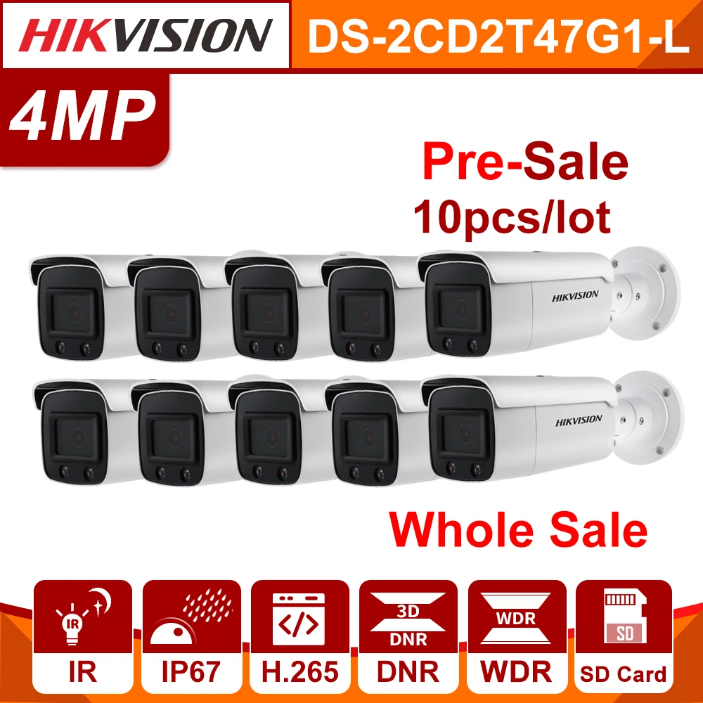 Предварительная продажа Hikvision EasyIP 4 0 ColorVu оригинальная IP камера DS 2CD2T47G1 L МП