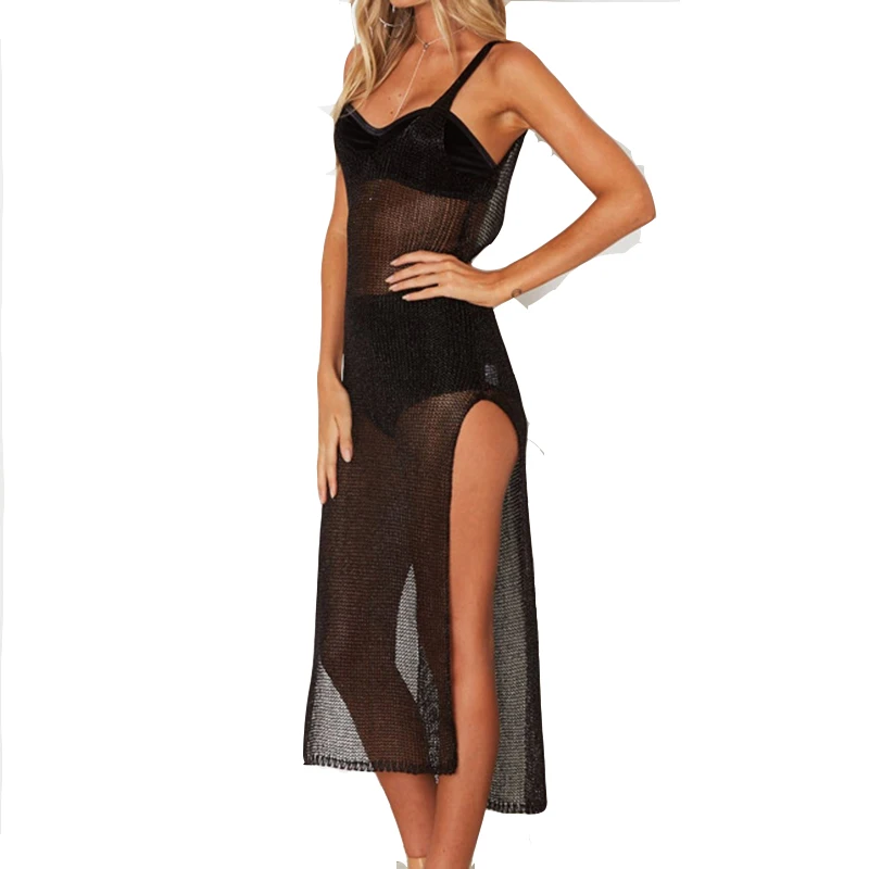 

Women's Swimsuit Sexy Pareo Beach Cover Up Swimwear 2021 Bathing Swimming Woman Swimsuits Summer Dress knitting Bikini Tunic New