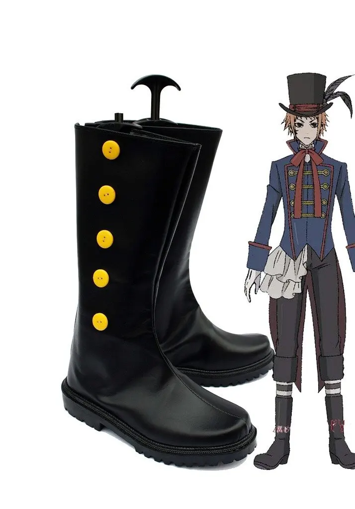 Обувь для косплея черного Батлера Kuroshitsuji изготовитель кукол Drocell Caine ботинки на