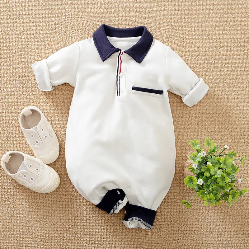 

Newborn 100% Cotton baby boy Romper Jumpsuit Infant Toddler Cute Long Sleeve Kids clothes spring autumn summer Baby Boy Costume