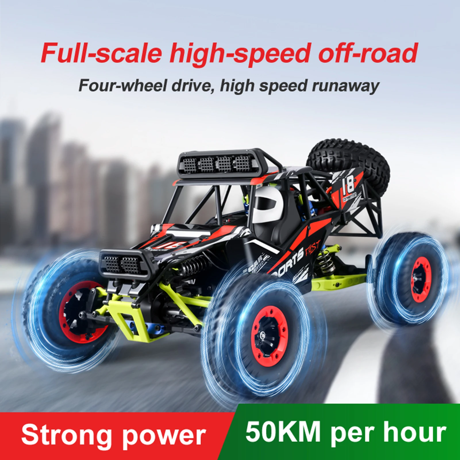 1/12 2.4GHz RC Racing Car Off-Road Car Racing Car High Speed 50km/h Remote Control Truck Full Scale RTR For Kids Adults enlarge