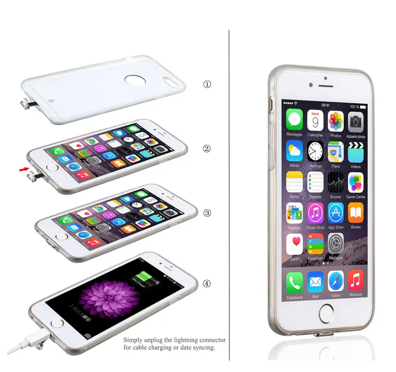 Комплект беспроводного зарядного устройства Antye Qi для iPhone 6 6S/6 Plus 6S включая