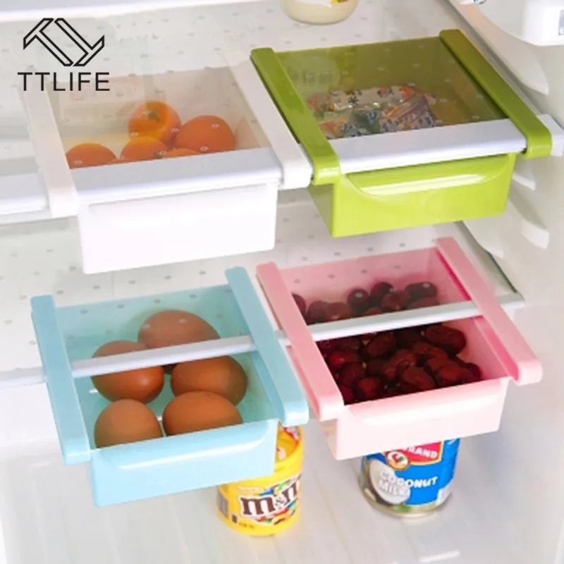 TTLIFE ящик для хранения кухонного холодильника контейнер для еды свежий разделитель слой стеллаж для хранения выдвижные ящики свежий сортировочный Органайзер