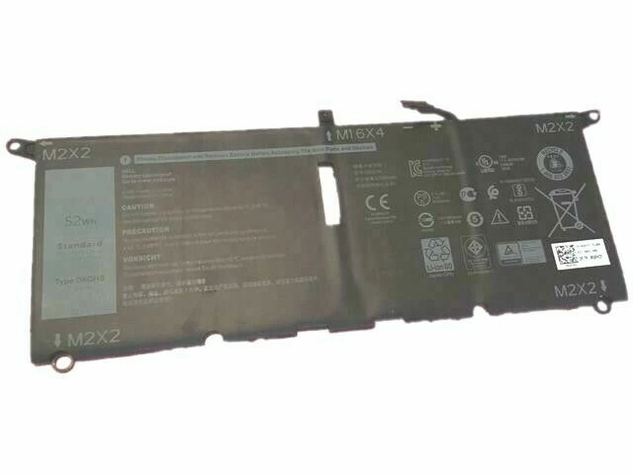 

Подлинный 7,6 V 6500mAh 52Wh P82G 0H754V DXGH8 Аккумулятор для Dell XPS 13 9370 9380 FHD I5 13-9370-D1601S 13-9370-D1701G 13-9380