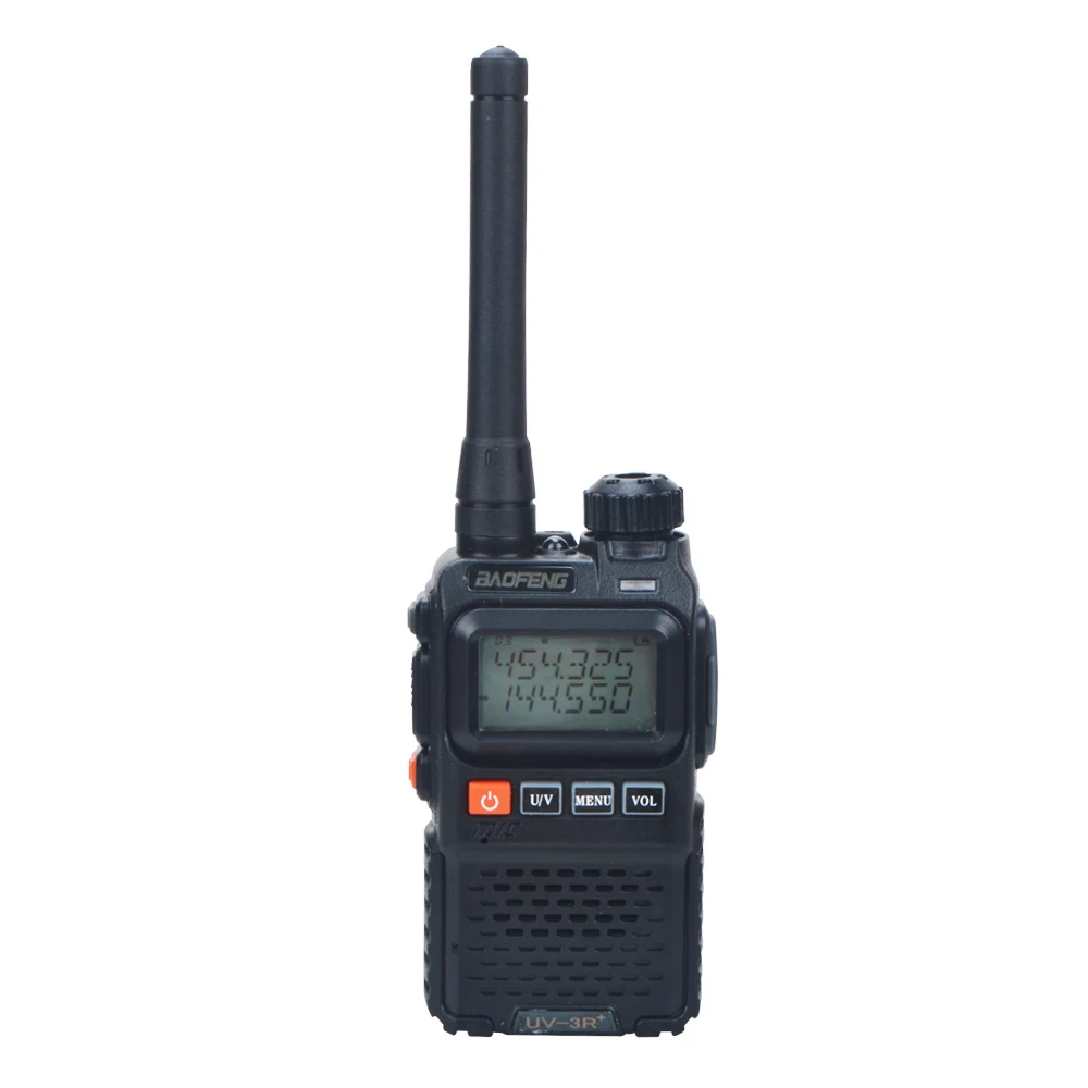 BaoFeng UV-3R+PRO Ultra-Compact  UHF VHF Dual Band Mini Handheld VOX FM Walkie Talkies Black Color