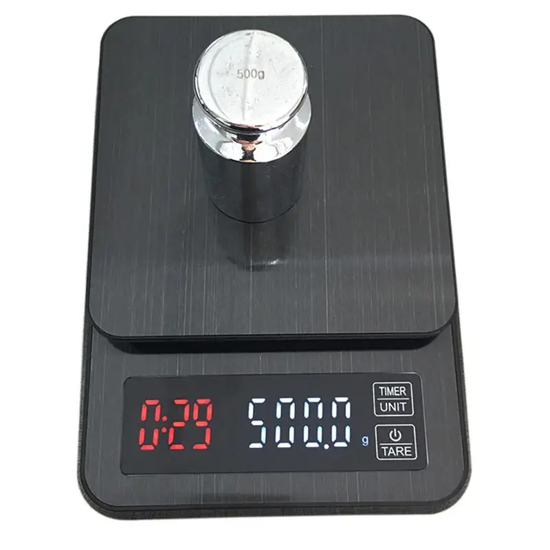 

3/5/10kg Electronic Coffee Scale with Timer Digital Kitchen Food Scale for Cooking Baking Weighing with Precision Sensors