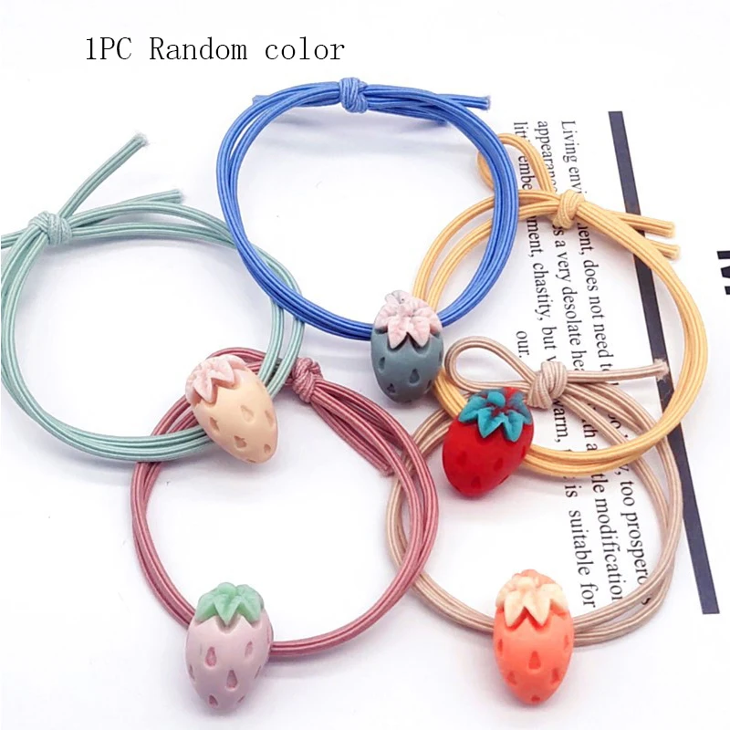 

1Pcs Women Elastic Hair Ties Cartoon Fashion Girls Scrunchies Ponytail Holder Rubber band Hair Rope Hair Accessories Headdress
