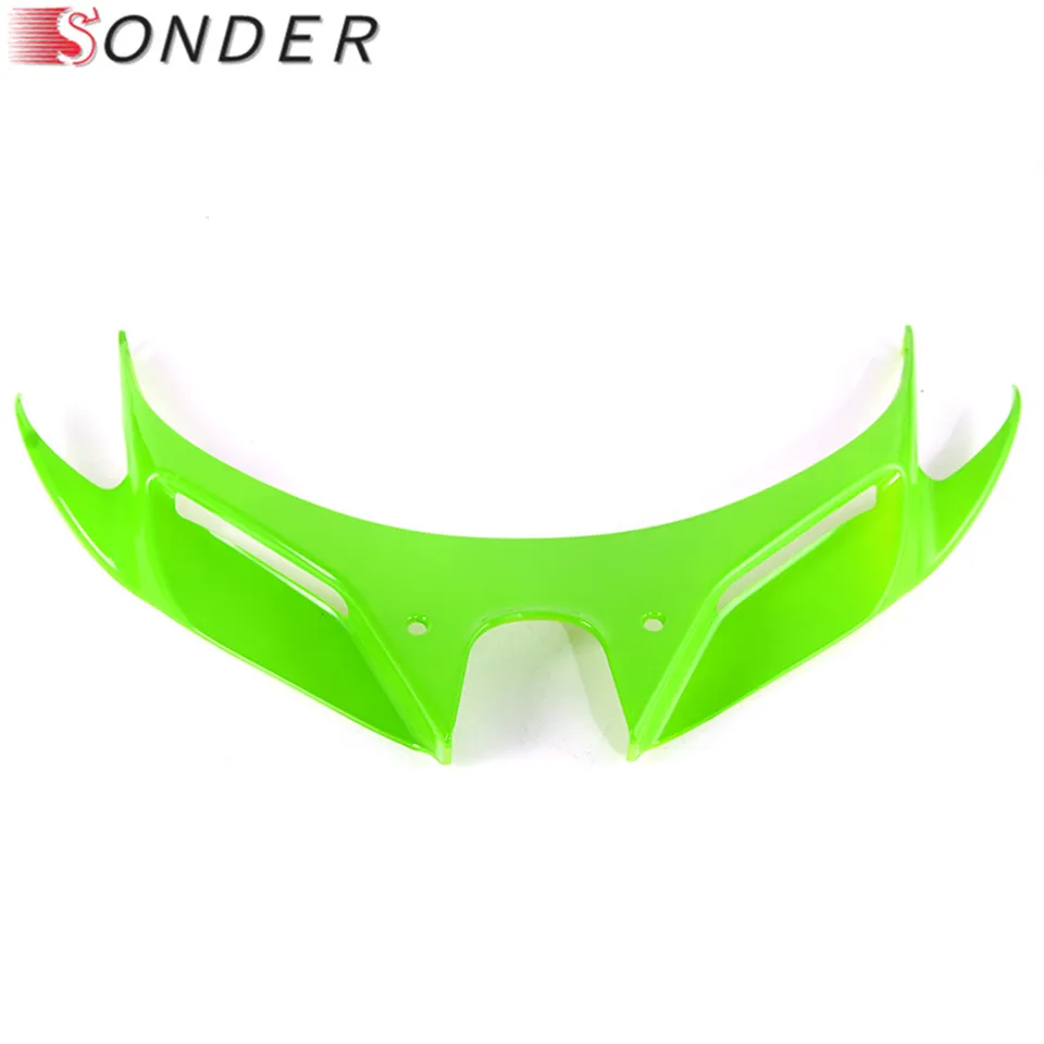 Motorcycle Carbon Front Fairing Pneumatic Winglets Tip Wing Protector Shell ABS Plastic Cover For Kawasaki Ninja 400 2018 2019 | Автомобили