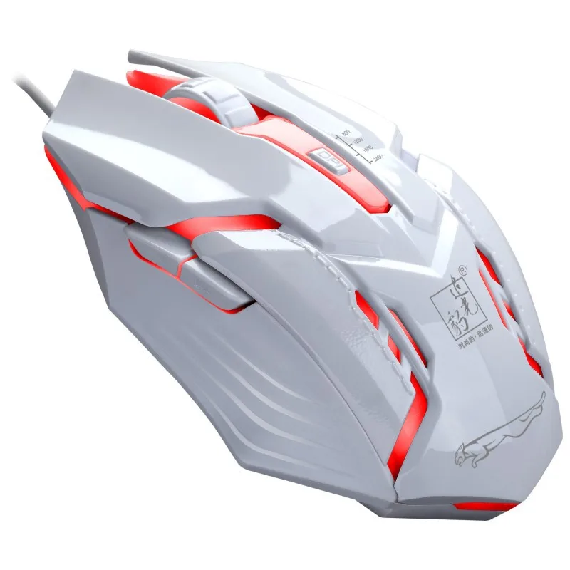 Mouse-White Игровая клавиатура и мышь комбо, проводная клавиатура с красочными огнями и мышь с 4 регулируемыми dpi для игр для ПК/ноутбука/MAC - Цвет: Mouse-White