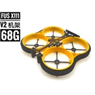 FUS X111 V2 2,5 дюймов углеродного волокна Whoop каркасный комплект для квадрокоптера с дистанционным управлением гоночного дрона с видом от первого лица игрушечных камер модельного ряда RC DIY аксессуары