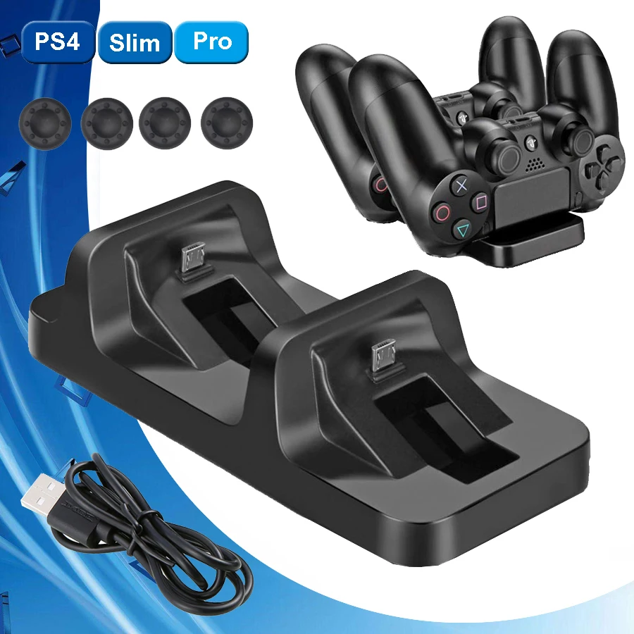 2019 PS4 Slim Pro контроллер зарядное устройство Быстрая Зарядка Док станция usb стойка