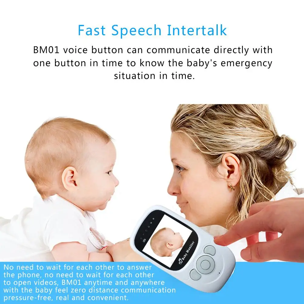 

2.4G Wireless Visual Baby Care Digital Display Baby Monitor Child Care Kick Quilt Reminder Baby Safety Protection