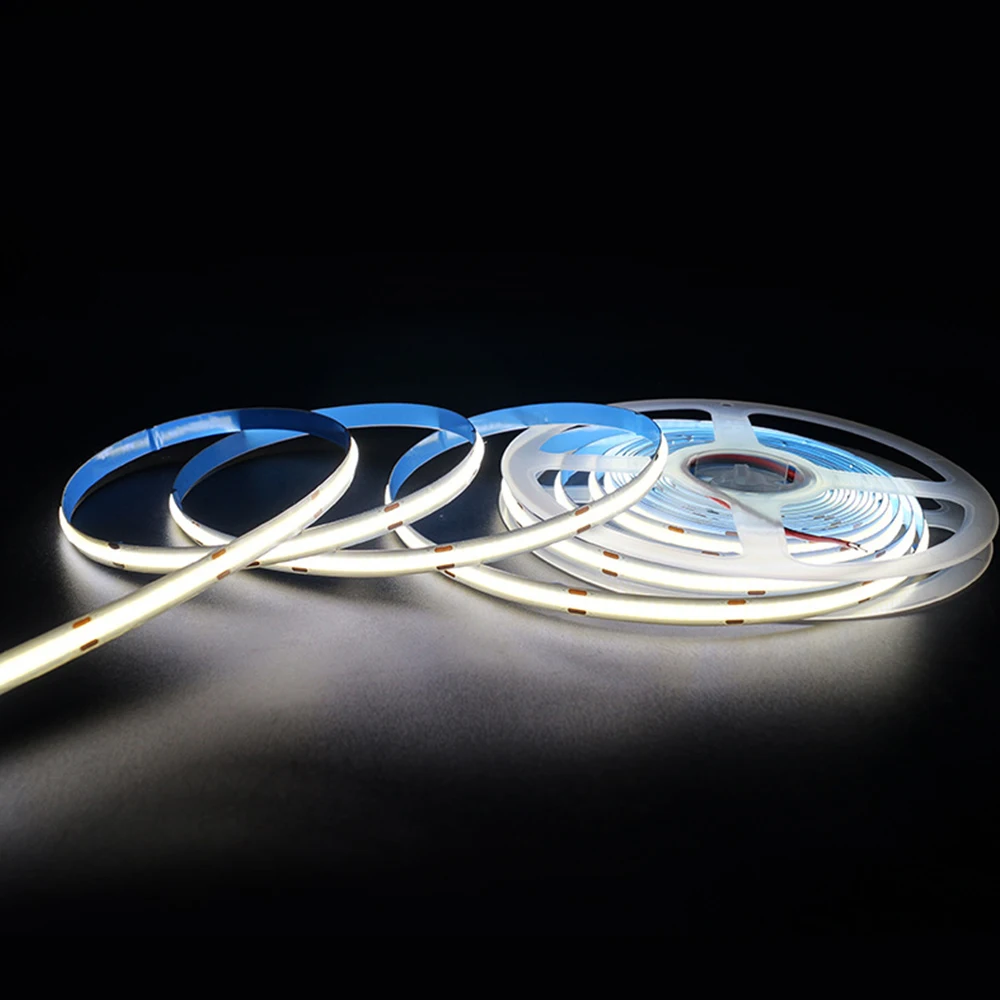 5m 320 384 528 LEDs Flexible COB High Density FOB Strip DC12V 24V RA90 2700K 3200K 4000K 4500K LED Tape | Лампы и освещение