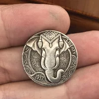 Монеты из серии "хобо никель" с разными интересными гравировками, 13 разновидностей#1