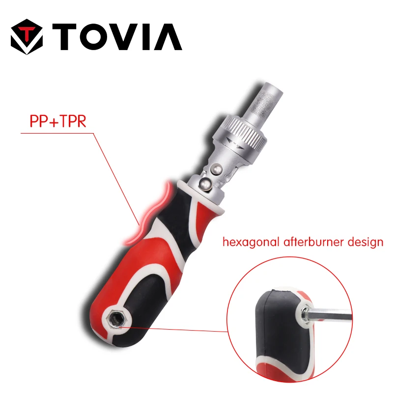 TOVIA 28 в 1 набор отвертки реверсивной битов крестовая шлицевая звездочка биты