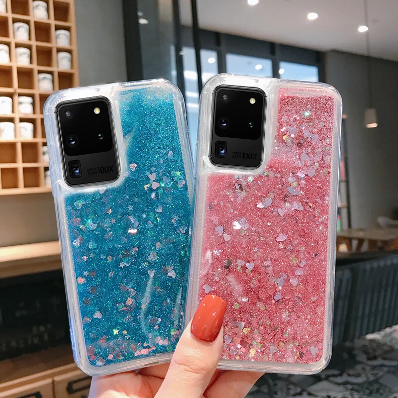 Блестящий Жидкий чехол для Huawei P40 Lite E P20 Pro P30 градиентный Honor 8A Prime 20S 10i 10 8X 8C Nova