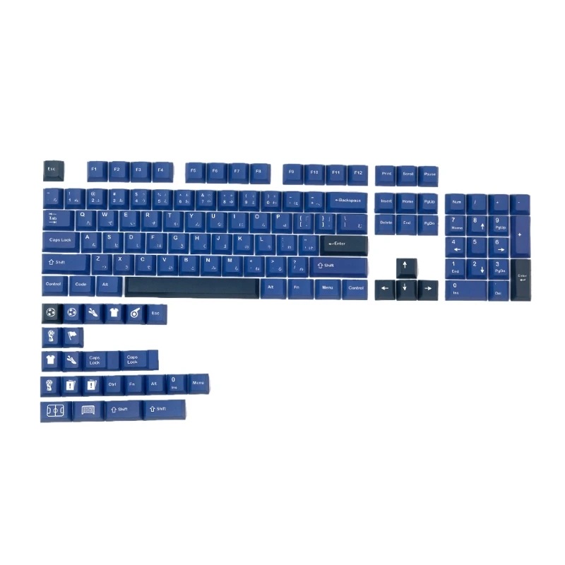 

128 клавиш передний Вишневый профиль PBT краситель подставка под ключ для GH60 GK61 GK64 84