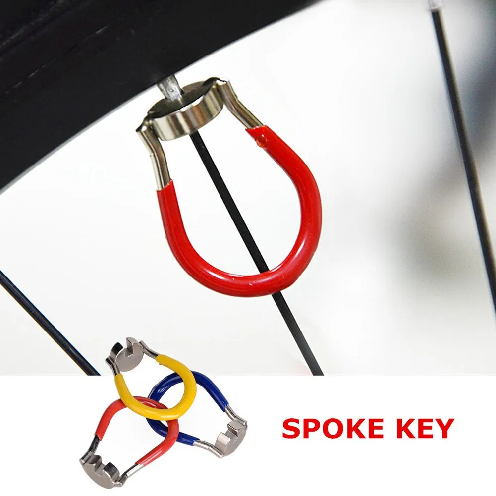 

Mountain Bicycle Wheel Rim Spoke Adjuster Wrench Nipple Key Flexible Wrench Spanner Adjustment Cycling Disassemble Repair Tools
