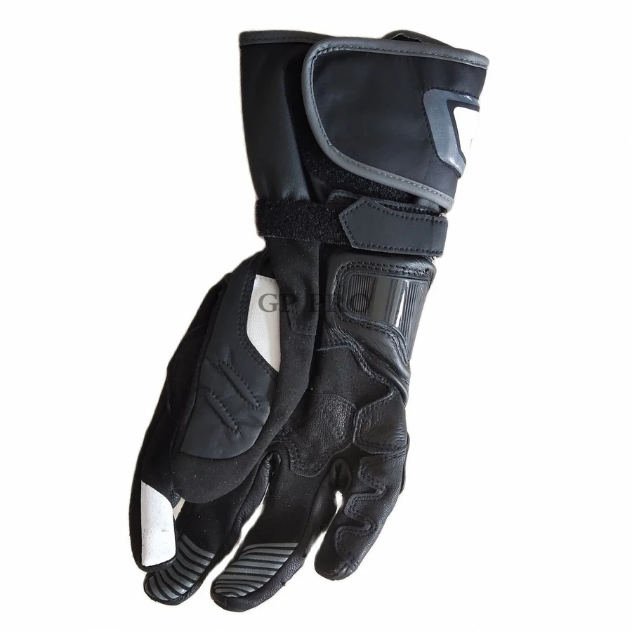 5 цветов Длинные мотоциклетные перчатки с прыжком прыжков из 100% натуральной кожи