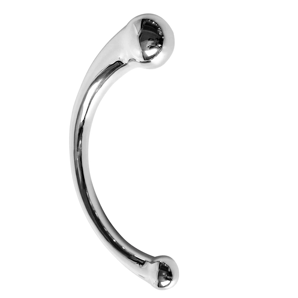 Взрослые секс игрушки массажный палочка G Нержавеющая сталь двойной конец чистый