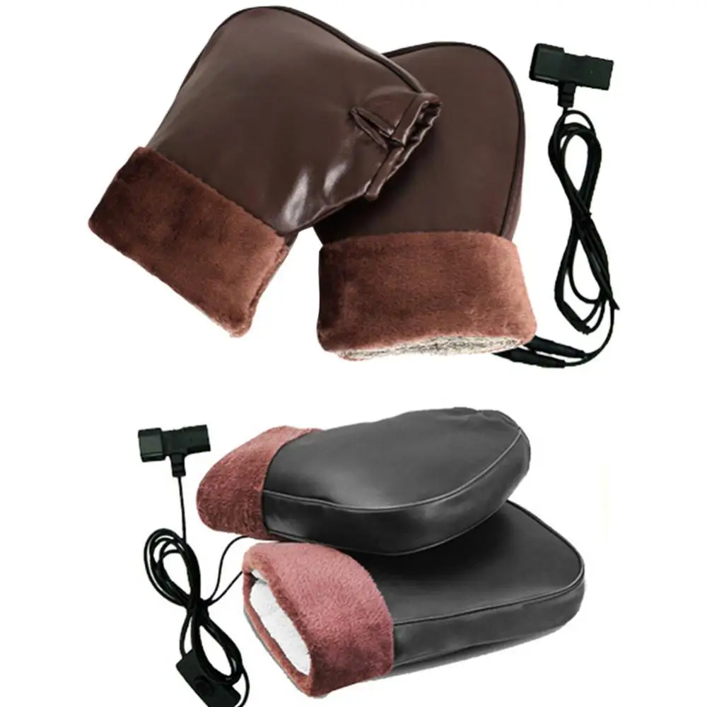 

Motorcycle Heated Gloves Winter Warm Skiing Heated Gloves Touch Screen Waterproof Electric Heating Thermal Gloves For Snowmobile