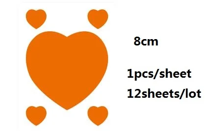 12 sheets/set Refueling Sticker Waterproof DIY Prop Material Self Adhesive Label Decorative Stickers Sealing 8cm |
