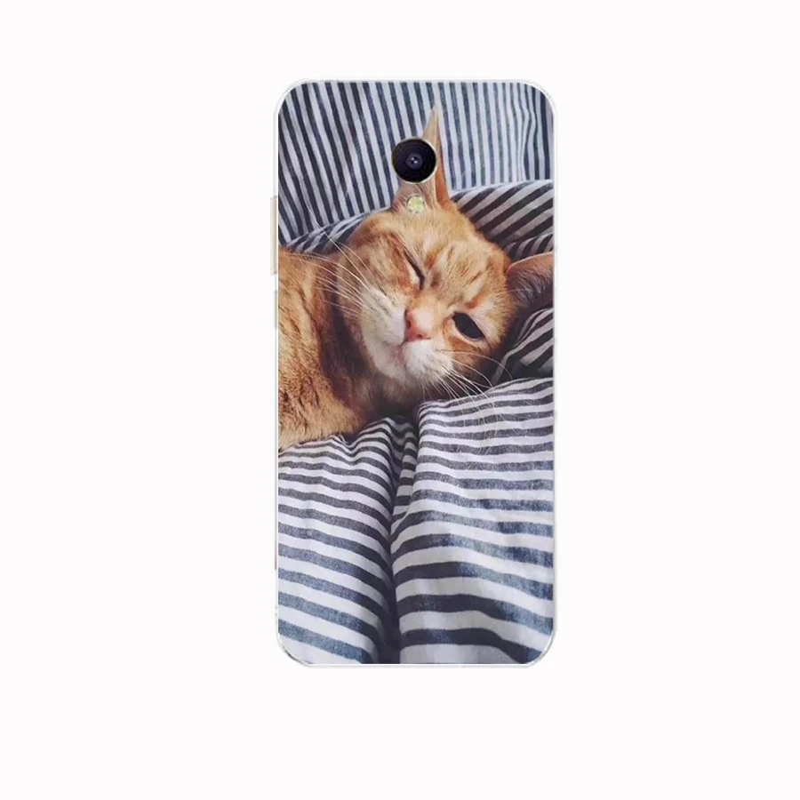 For Meizu M5C Case Silicon Soft TPU Phone Cover for M5S M 5 S Coque Bumper full 360 Protective fundas cute cat dog 2 | Мобильные