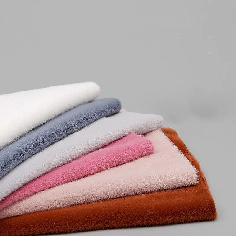 Искусственный мех норки однотонная ткань из искусственного меха утолщенные