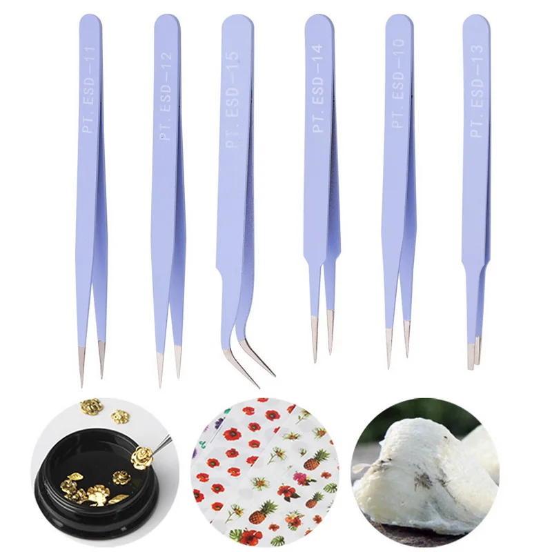 Набор прецизионных пинцетов из нержавеющей стали Антистатическая Электроника