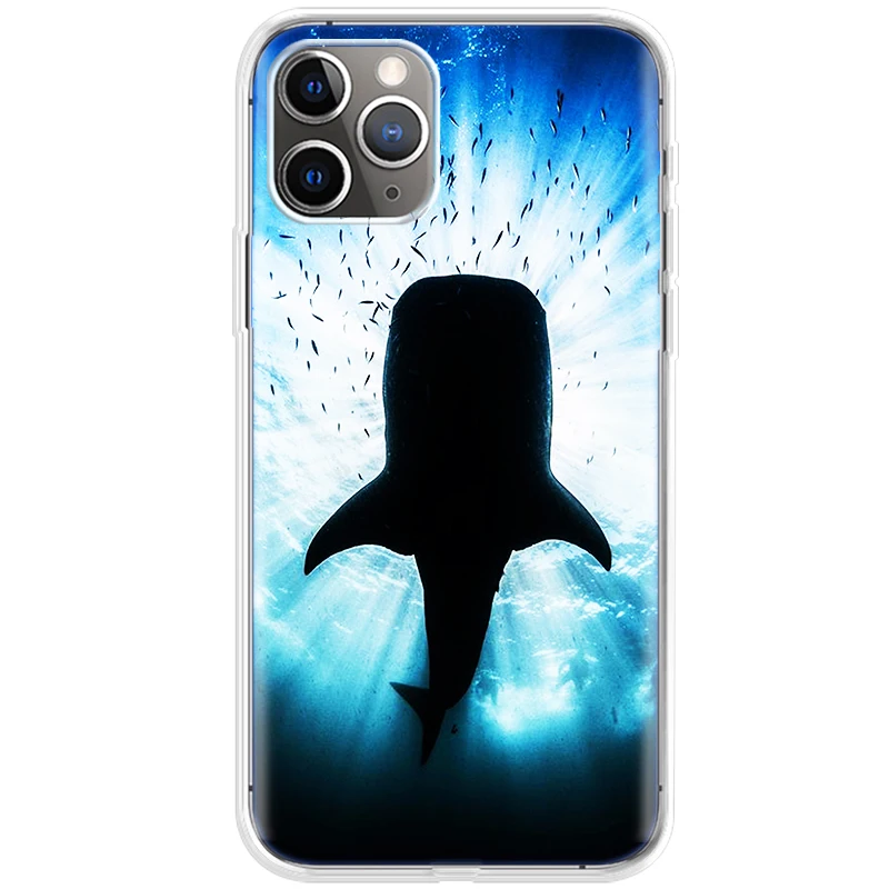 

Whale Shark Soft Case For Apple iPhone 11 Pro max Case For iphone 12 Mini SE 2020 Case 7 8 6 6S Plus X XR XS MAX Back Cover Fund
