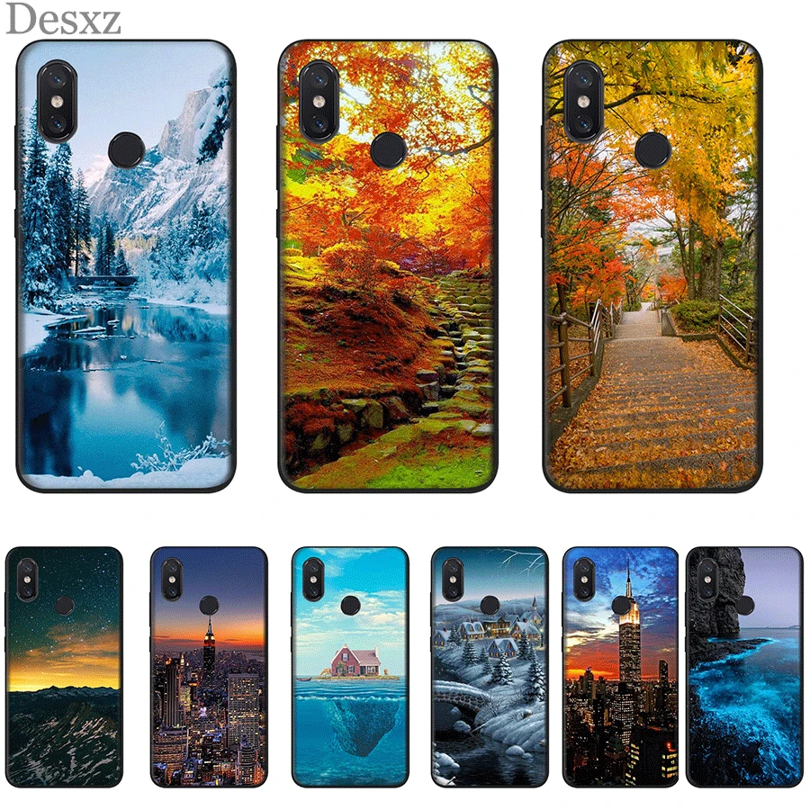 Мобильный чехол для телефона из термополиуретана Redmi версия 4 4X5 6 7 Pro 5A Mobil зимние