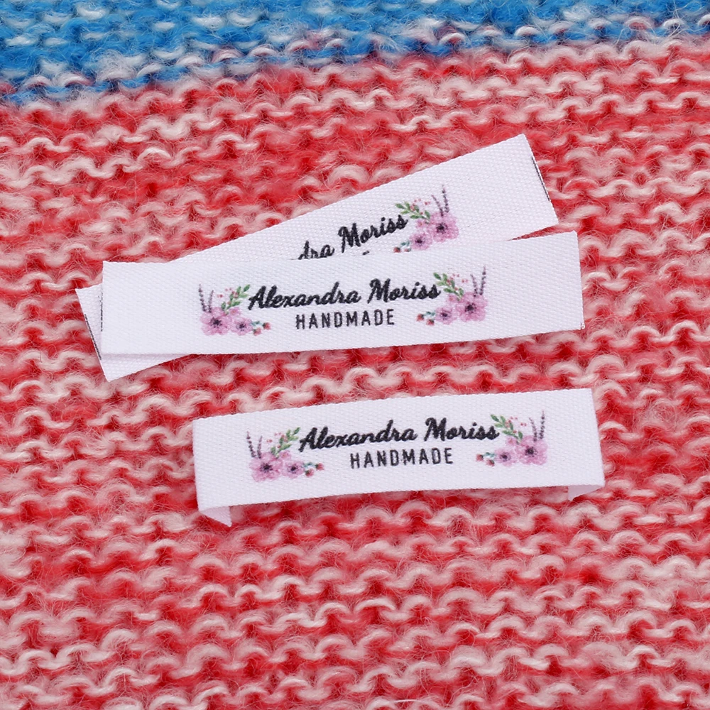 Пользовательские швейные этикетки персонализированный бренд органические